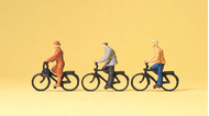 Preiser 74011 - Cyclistes miniatures 1:100