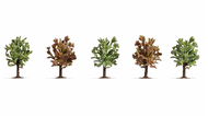 Végétation miniature : 5 Arbres fruitiers en fleur 8 cm - Noch 25615