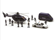 Coffret police 3 véhicules + personnages - New Ray 63345
