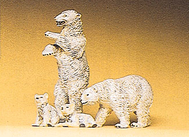 Preiser 20384 - Ours Blancs miniatures 1:87