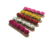 5 Rangées de fleurs assorties  - décors pour crèches et santons  - FR-B/0850/S