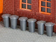 10 Poubelles miniatures - 1:87 H0 - Faller 180905