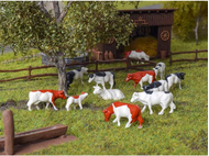 Animaux miniatures : 12 vaches - HO 1:87 - Kibri 38152