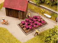 Vagétations miniatures : 16 plants de chou rouge 3 cm x 6 cm - 1/87 HO - Noch 13218
