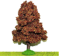 Châtaigniers automne miniature 14 cm tronc bois - décors pour crêches
