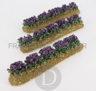 5 Rangées de fleurs assorties - décors pour crèches et santons  - FR-B/0850/S