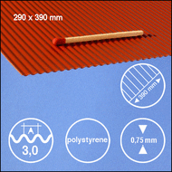 Tôle ondulée -3,0- 3,0 mm