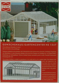 Accessoires miniatures : Serre / Centre de jardinage - 1:87 HO - Busch 01547