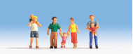 Figurines miniatures :   Parents et enfants 1:87 - Noch 15592