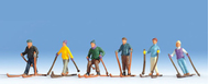 Figurines miniatures : Skieurs  - Noch 15828