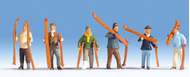 Figurines miniatures : Skieurs - Noch 15829