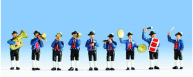 Figurines miniatures :  Fanfare - musiciens 1:87 - Noch 15580