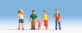 Figurines miniatures :   Parents et enfants 1:87 - Noch 15592