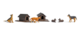 Busch 1197 - Chiens et niches 1:87 - HO