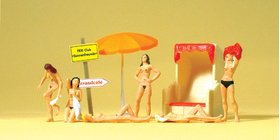 Preiser 10107 - A la plage - Figurines miniatures ho, 1/87