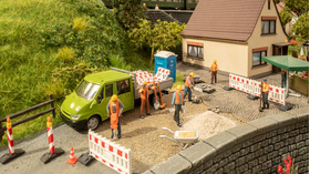 Figurines miniatures : Travaux de voirie 1/87 - Noch 16262