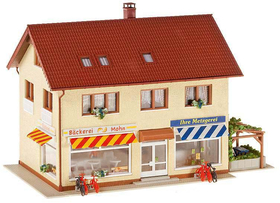 Maquette Bâtiment miniature : Faller 130489 - Charcuterie - boulangerie 1:87