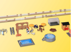 Accessoires de jardin miniatures 1:87 HO