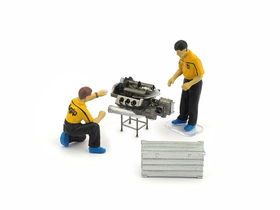 2 mécaniciens Agip + accessoires au 1:43