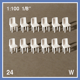 Chaises 1:100 miniatures