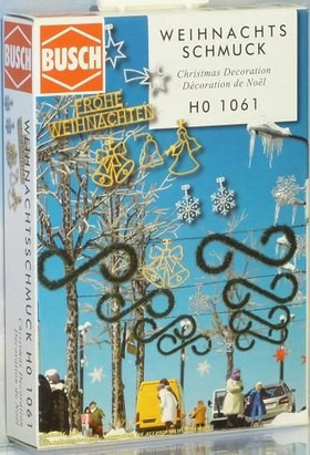 Accessoires miniatures : Décorations de Noël - 1:87 HO - Busch 01061 1061