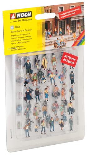 Mega set 60 figurines miniatures - Noch 16070