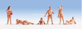 Figurines miniatures :  Nudistes  - Noch 15843